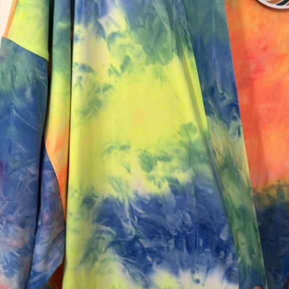 Sunshine & Rodeos bright tie-dye cover-up/Long cardigan NWT - Picture 5 of 12